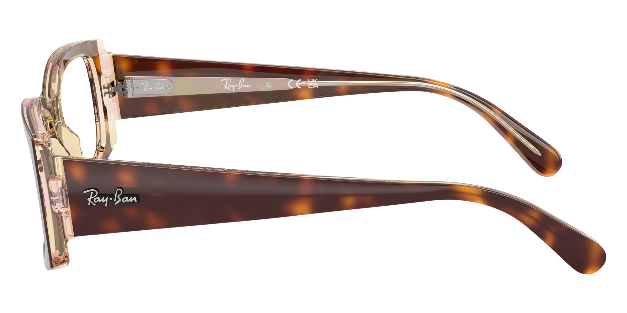 Ray-Ban® RX5434 RX5434 8402 54 Eyeglasses - Light Havana On Multicolor
