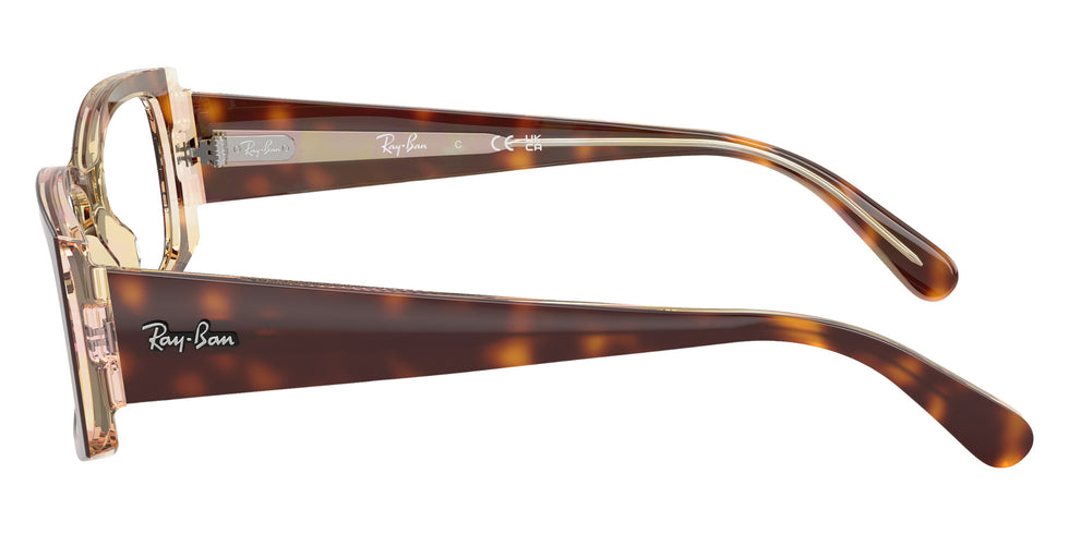 Ray-Ban® RX5434 RX5434 8402 54 Eyeglasses - Light Havana On Multicolor