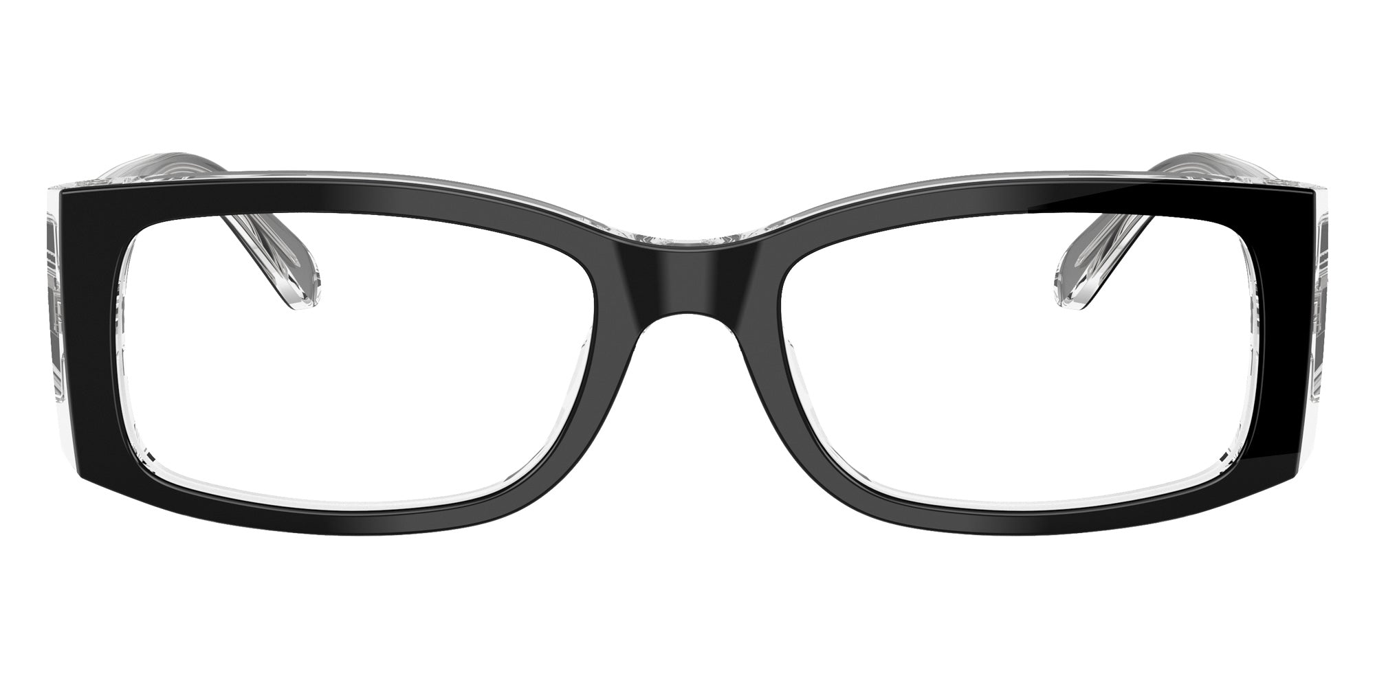 Ray-Ban® RX5434F RX5434F 2034 54 Eyeglasses - Black On Transparent