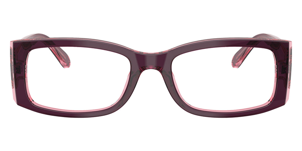 Ray-Ban® RX5434F RX5434F 8364 54 Eyeglasses - Violet On Transparent Pink
