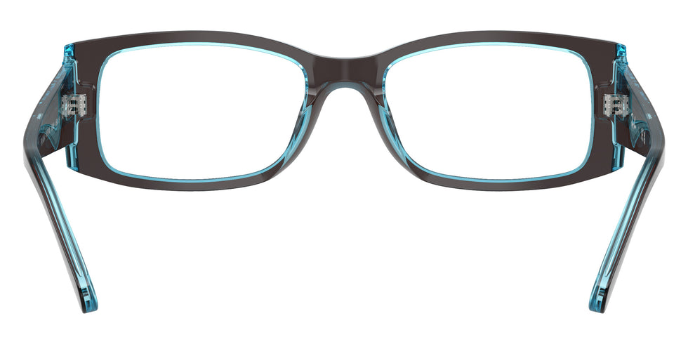 Ray-Ban® RX5434F RX5434F 8366 54 Eyeglasses - Brown On Transparent Blue