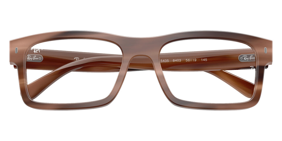 Ray-Ban® RX5435 RX5435 8403 54 Eyeglasses - Havana Brown