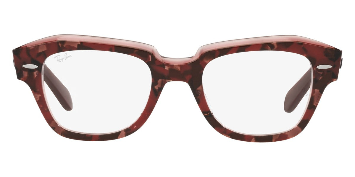 Ray-Ban® STATE STREET 0RX5486 RX5486 8097 48 - Havana On Transparent Purple Eyeglasses