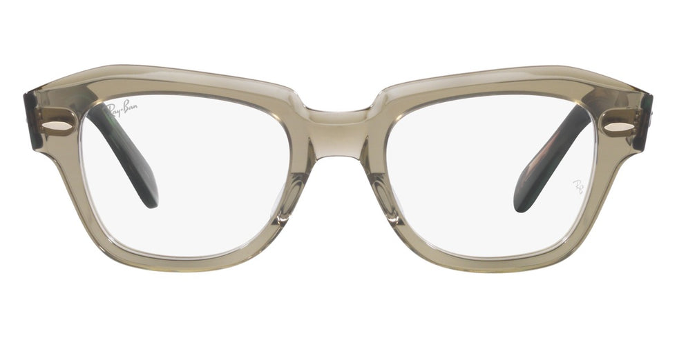 Ray-Ban® State Street RX5486 RX5486 8097 48 - Havana On Transparent Purple Eyeglasses