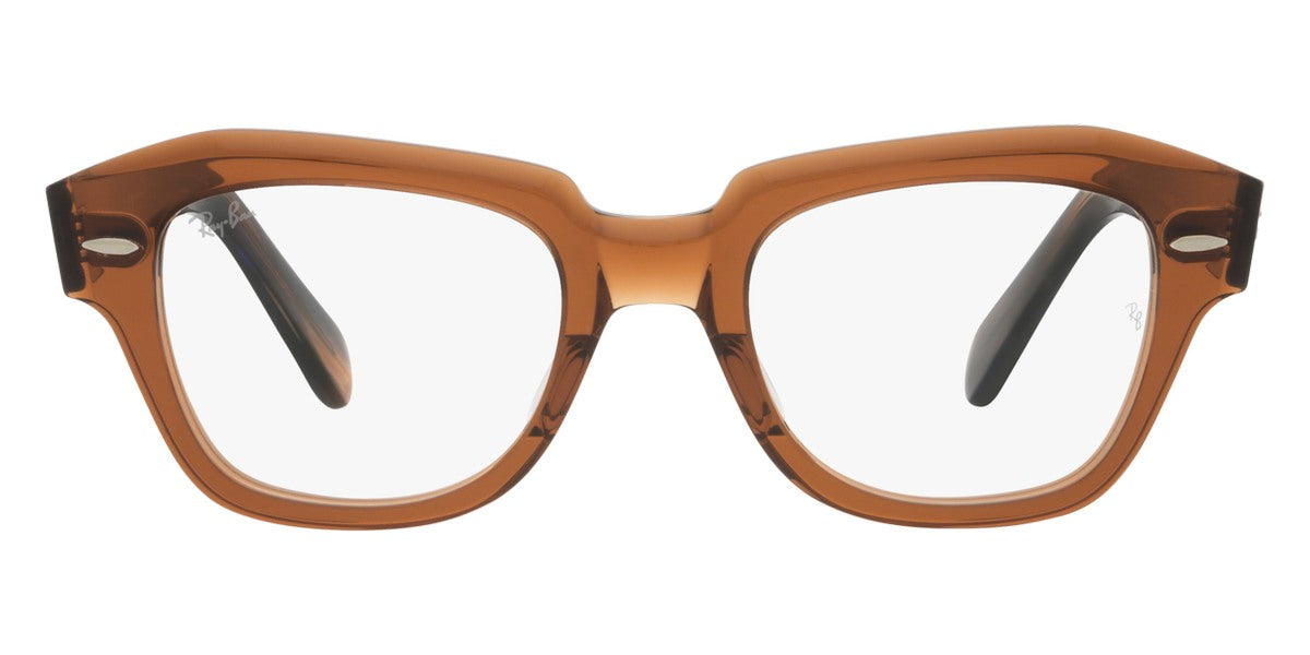 Ray-Ban® State Street RX5486 RX5486 8177 48 - Transparent Pink Eyeglasses