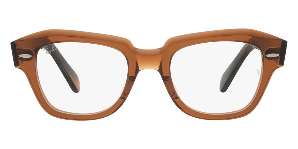 Ray-Ban® State Street RX5486 RX5486 8177 48 - Transparent Pink Eyeglasses