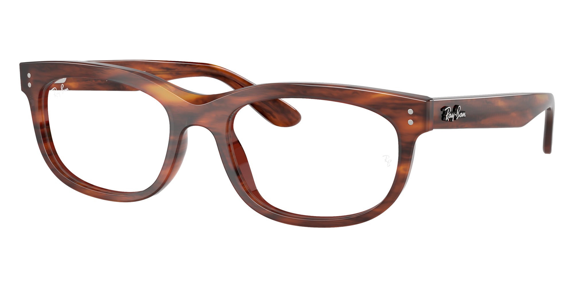 Ray-Ban® RX5489 RX5489 2144 54 Eyeglasses - Striped Havana
