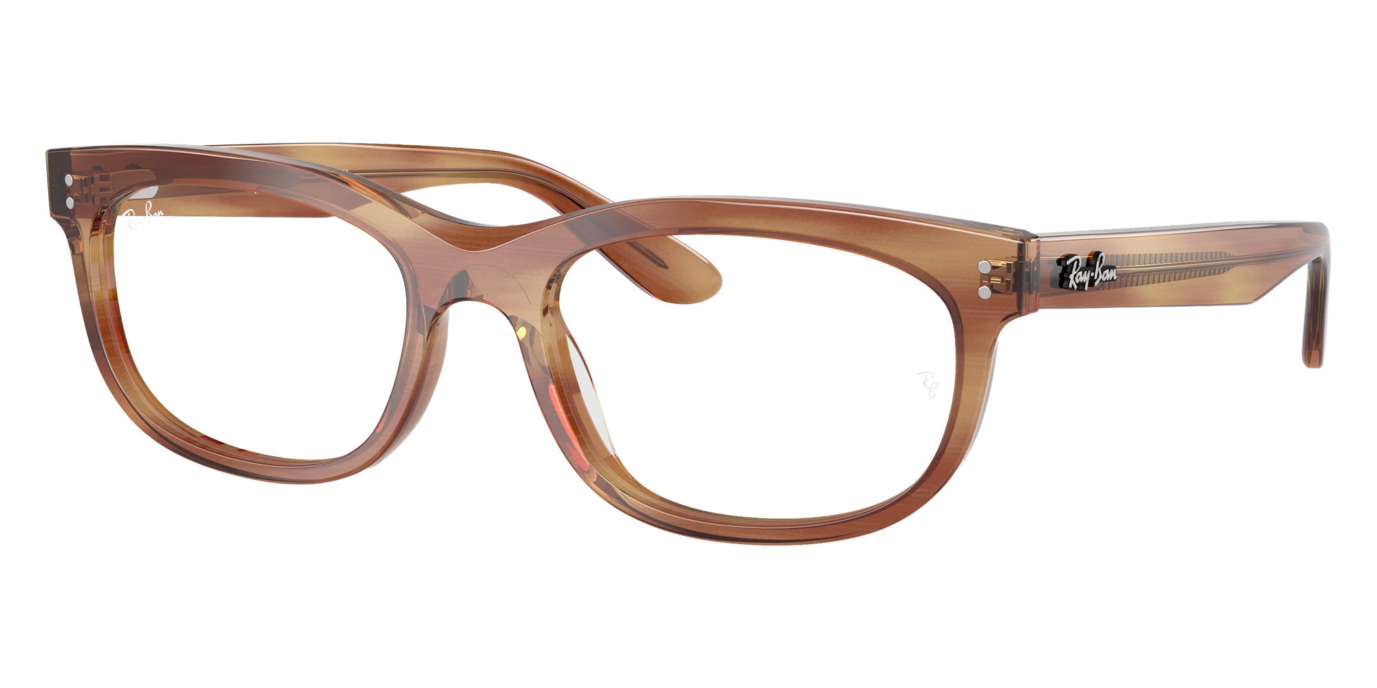 Ray-Ban® RX5489 RX5489 8399 56 Eyeglasses - Striped Brown