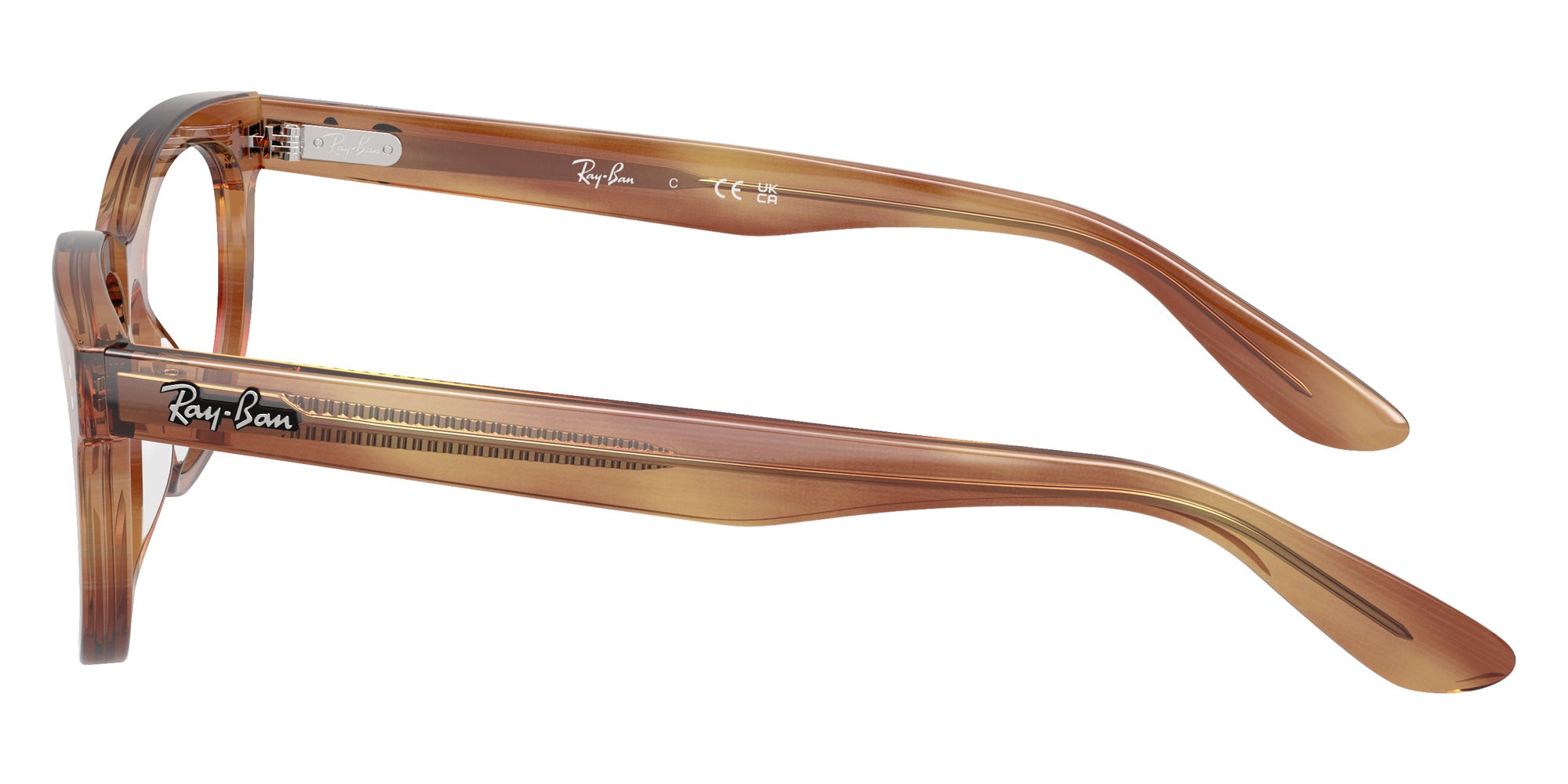 Ray-Ban® RX5489 RX5489 8399 56 Eyeglasses - Striped Brown