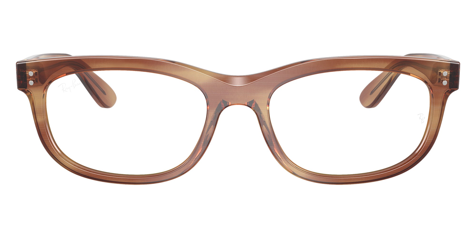 Ray-Ban® RX5489 RX5489 8399 56 Eyeglasses - Striped Brown