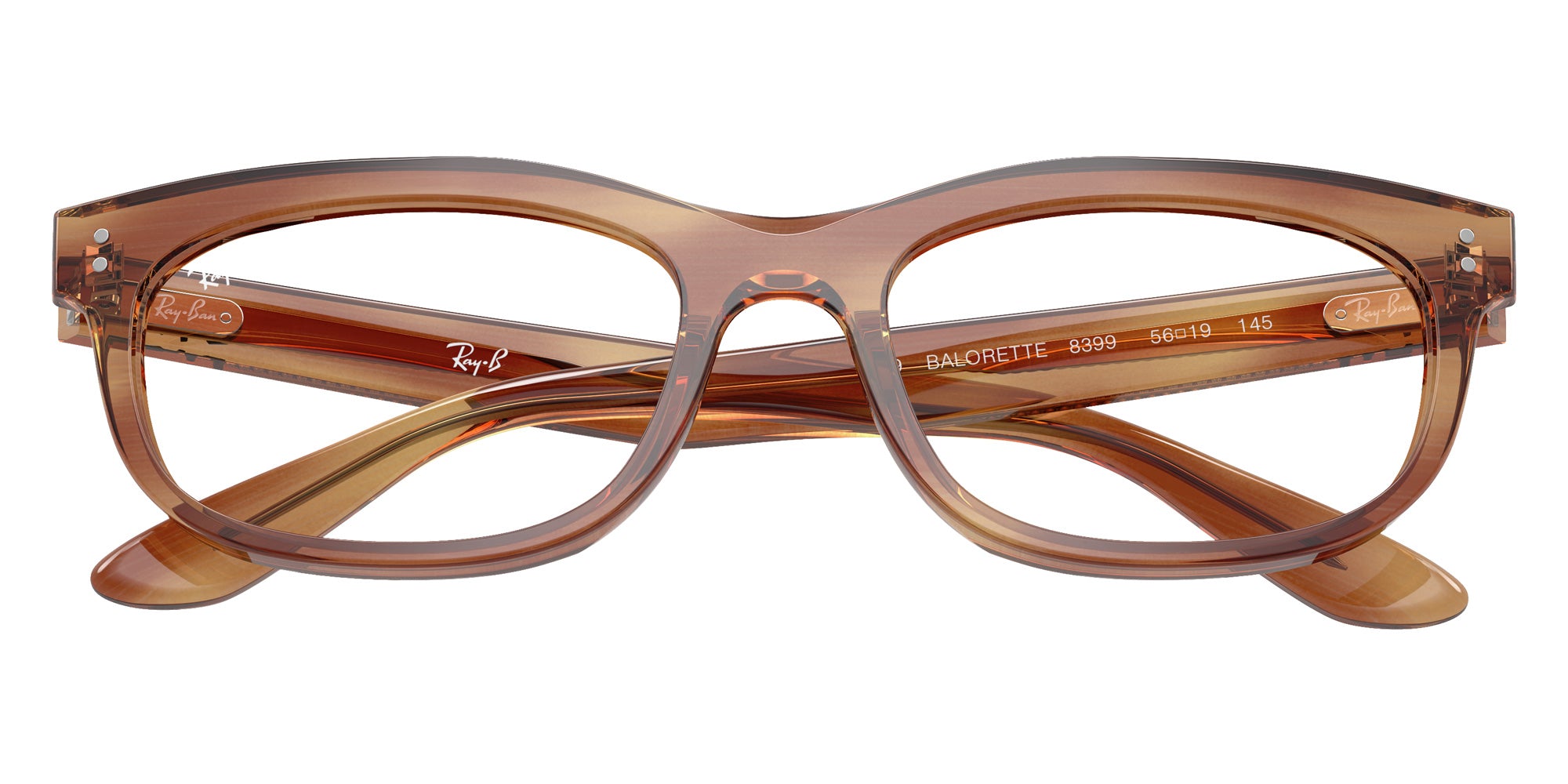 Ray-Ban® RX5489 RX5489 8399 56 Eyeglasses - Striped Brown