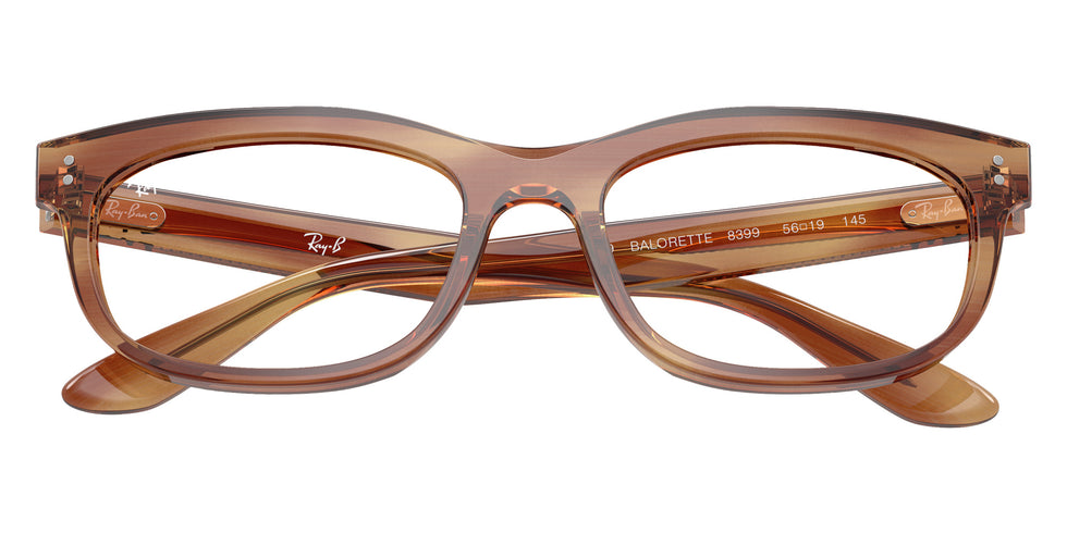 Ray-Ban® RX5489 RX5489 8399 56 Eyeglasses - Striped Brown