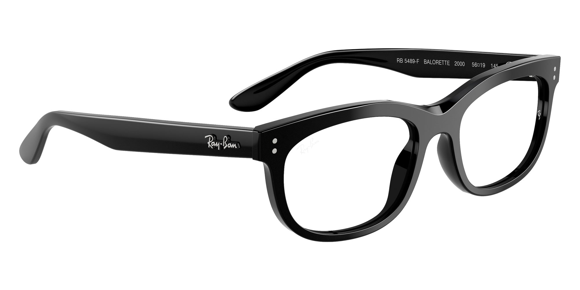 Ray-Ban® RX5489F RX5489F 2000 54 Eyeglasses - Black