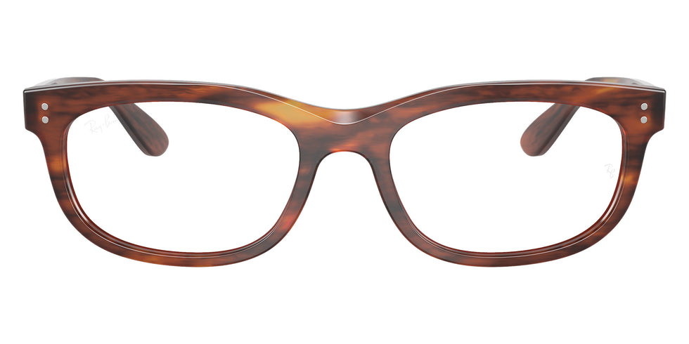 Ray-Ban® RX5489F RX5489F 2144 54 Eyeglasses - Striped Havana