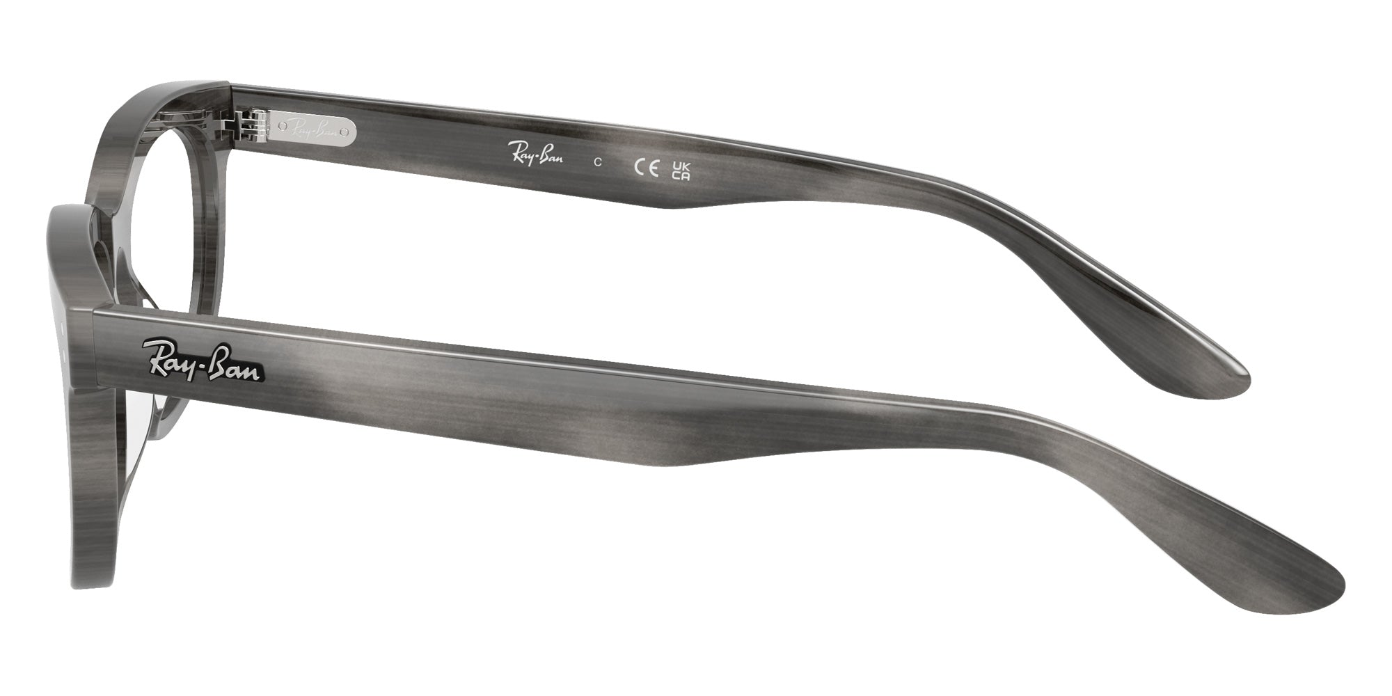 Ray-Ban® RX5489F RX5489F 8400 54 Eyeglasses - Striped Gray