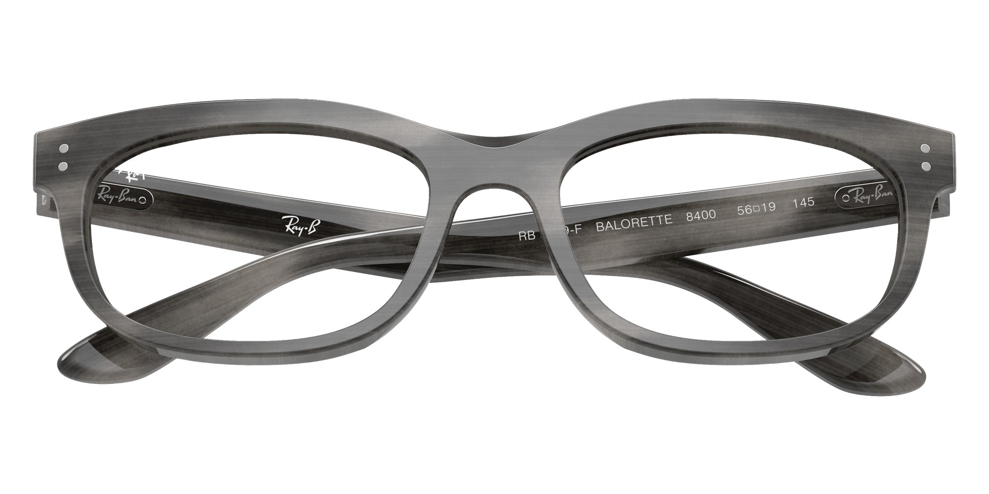 Ray-Ban® RX5489F RX5489F 8400 54 Eyeglasses - Striped Gray