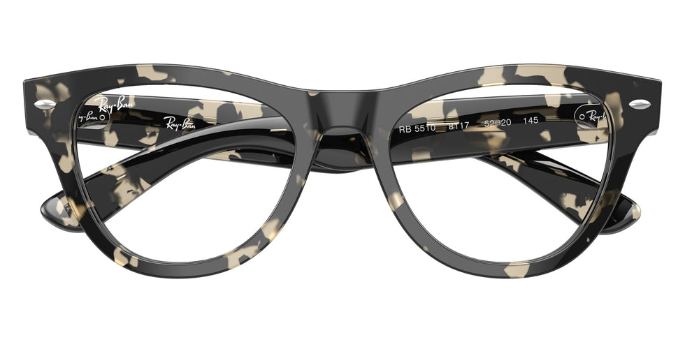Ray-Ban® RX5510 RX5510 8117 50 Eyeglasses - Gray Tortoise