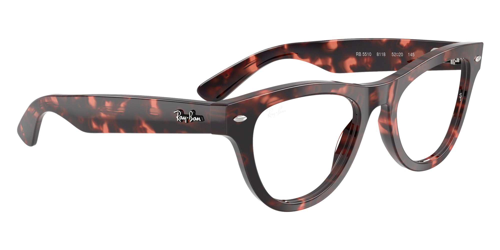 Ray-Ban® RX5510 RX5510 8118 52 Eyeglasses - Pink Tortoise