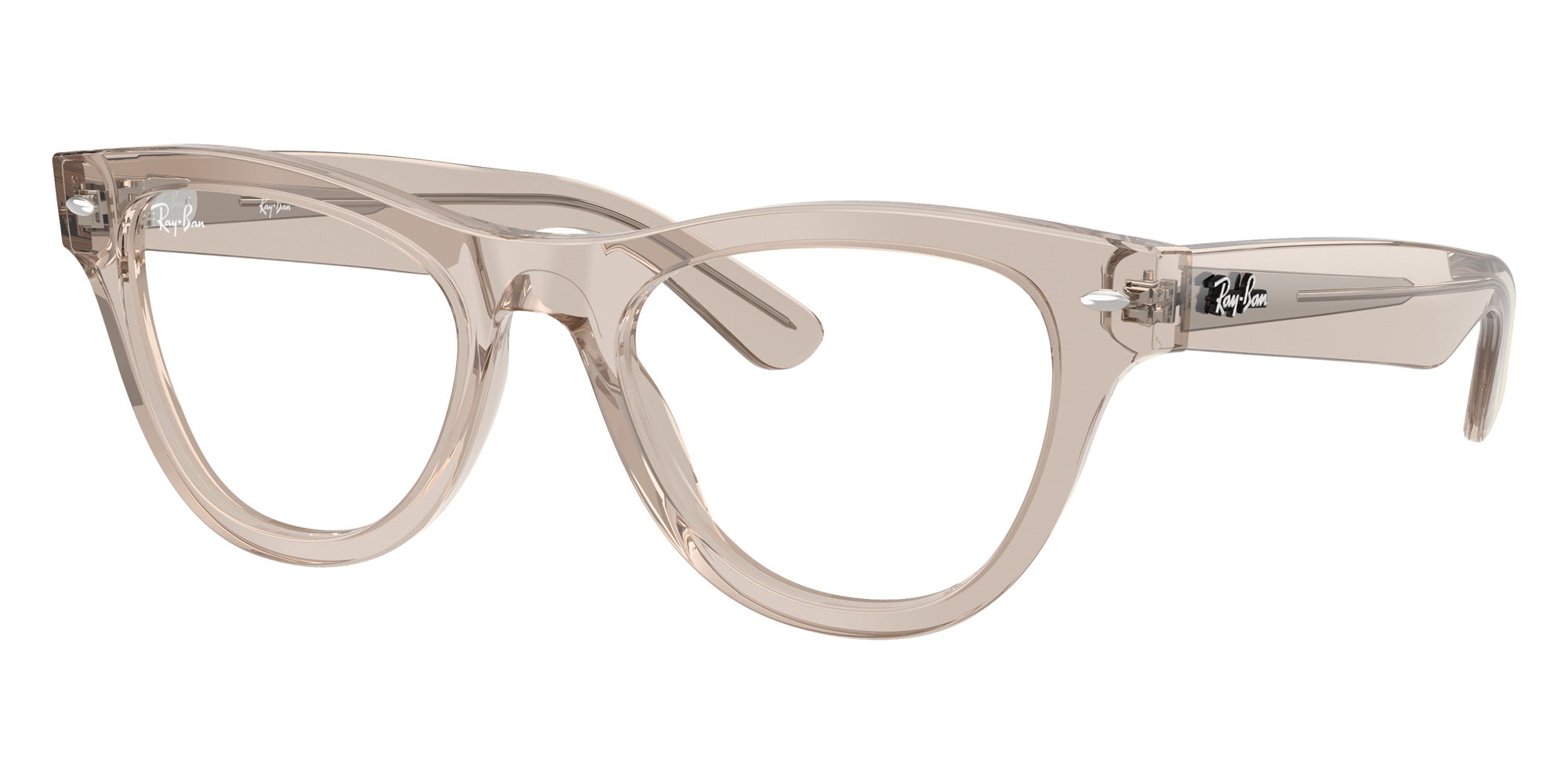 Ray-Ban® RX5510 RX5510 8449 52 Eyeglasses - Transparent Light Brown