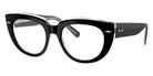 Ray-Ban® RX5586 RX5586 2034 48 Eyeglasses - Black On Transparent