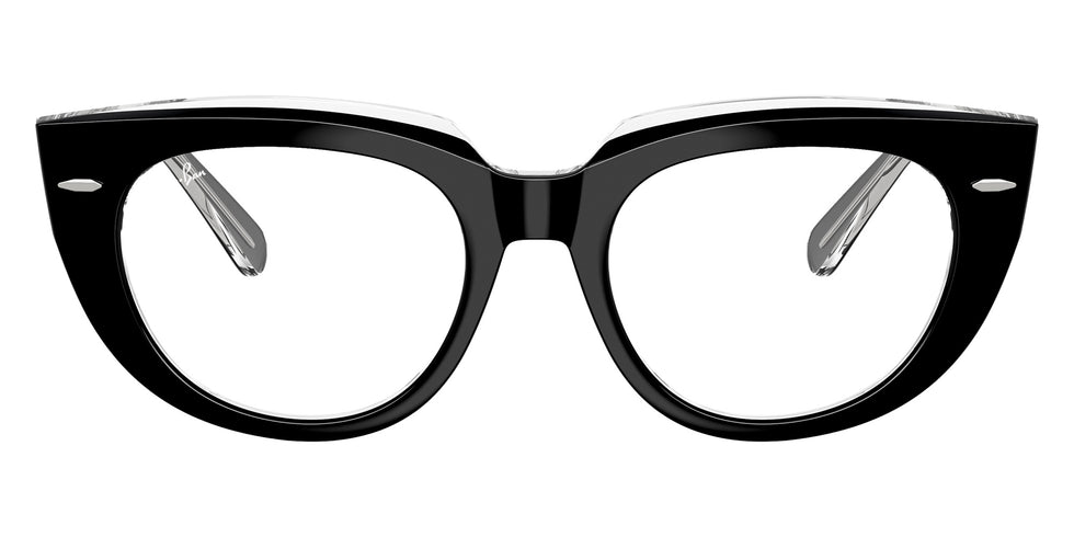 Ray-Ban® RX5586 RX5586 2034 48 Eyeglasses - Black On Transparent