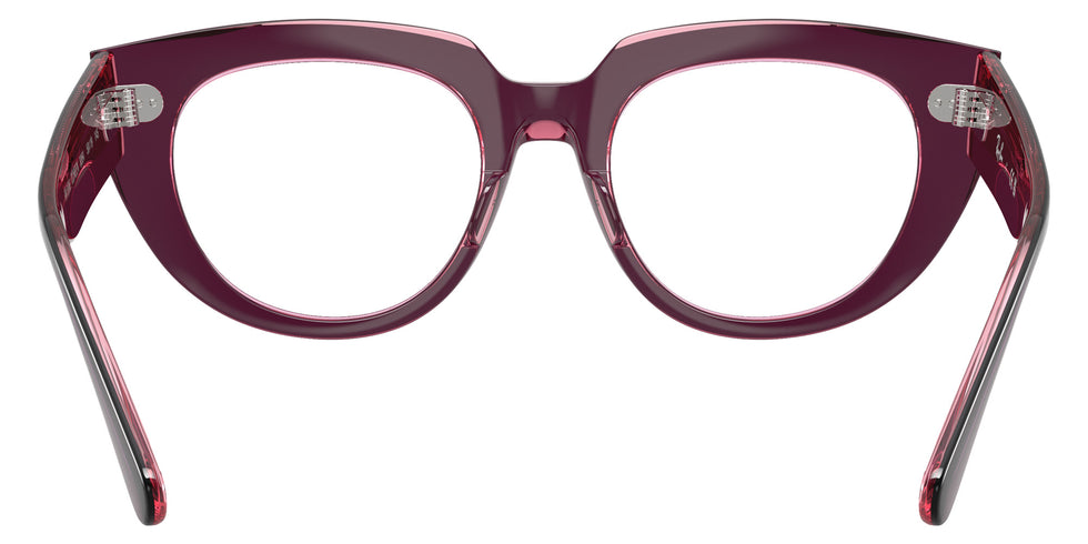 Ray-Ban® RX5586 RX5586 8364 48 Eyeglasses - Violet On Transparent Pink