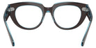 Ray-Ban® RX5586 RX5586 8366 50 Eyeglasses - Brown On Transparent Blue