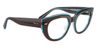 Ray-Ban® RX5586 RX5586 8366 50 Eyeglasses - Brown On Transparent Blue