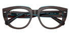 Ray-Ban® RX5586 RX5586 8366 50 Eyeglasses - Brown On Transparent Blue
