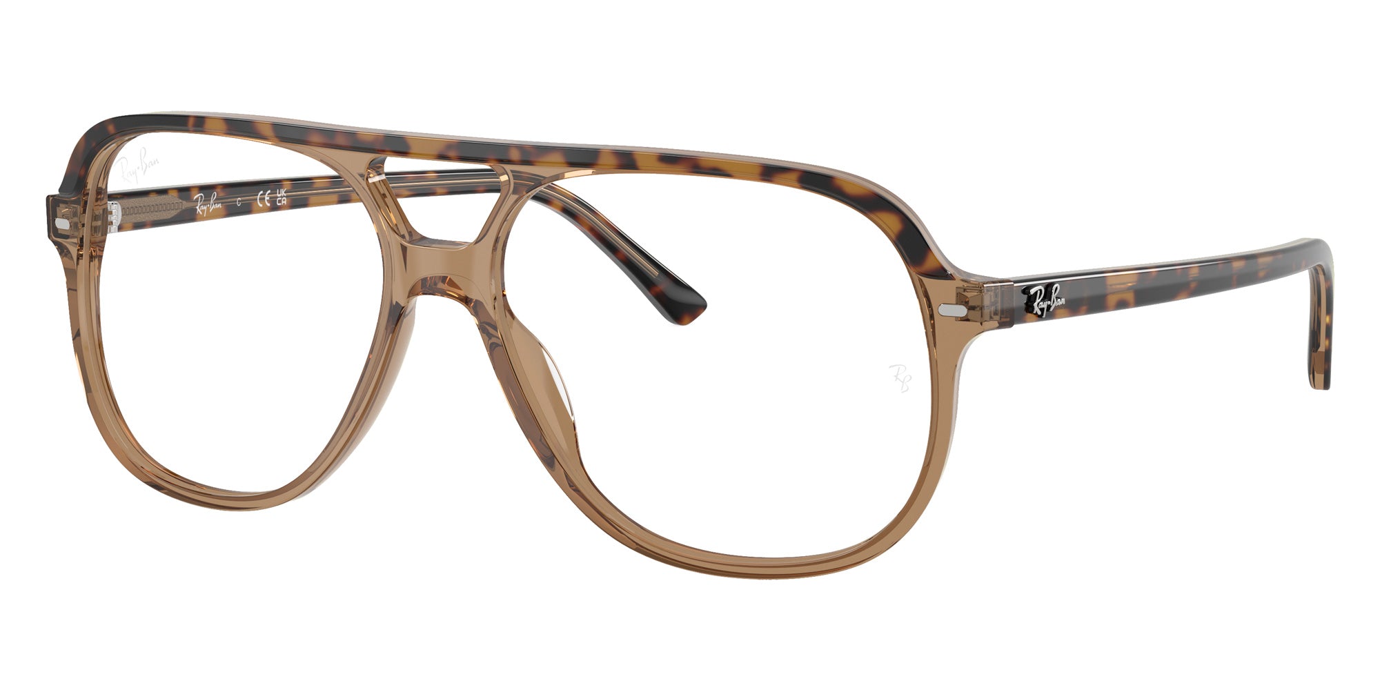 Ray-Ban® RX5698 RX5698 8109 56 Eyeglasses - Havana On Transparent Brown