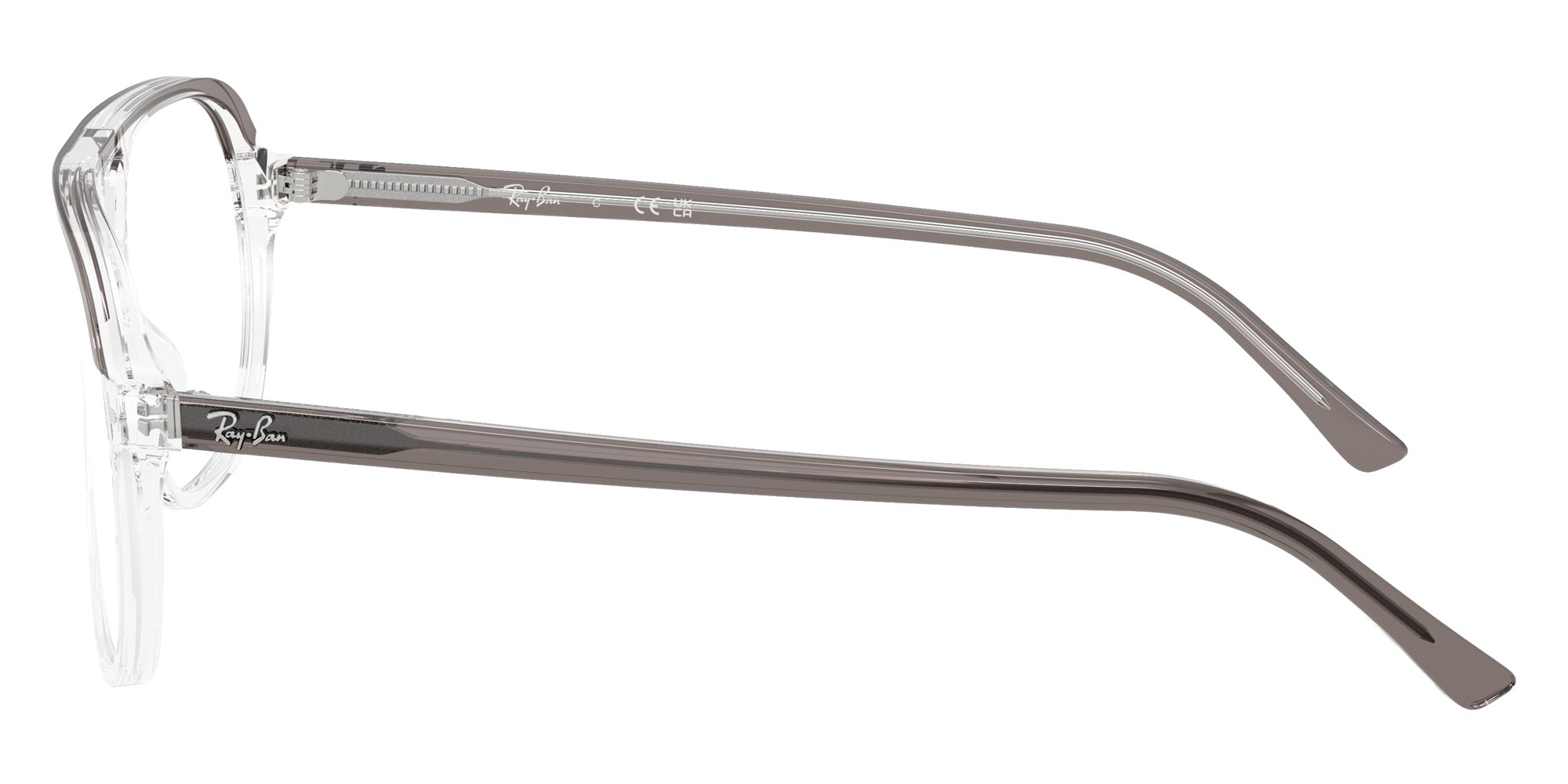 Ray-Ban® RX5698 RX5698 8111 56 Eyeglasses - Gray Transparent