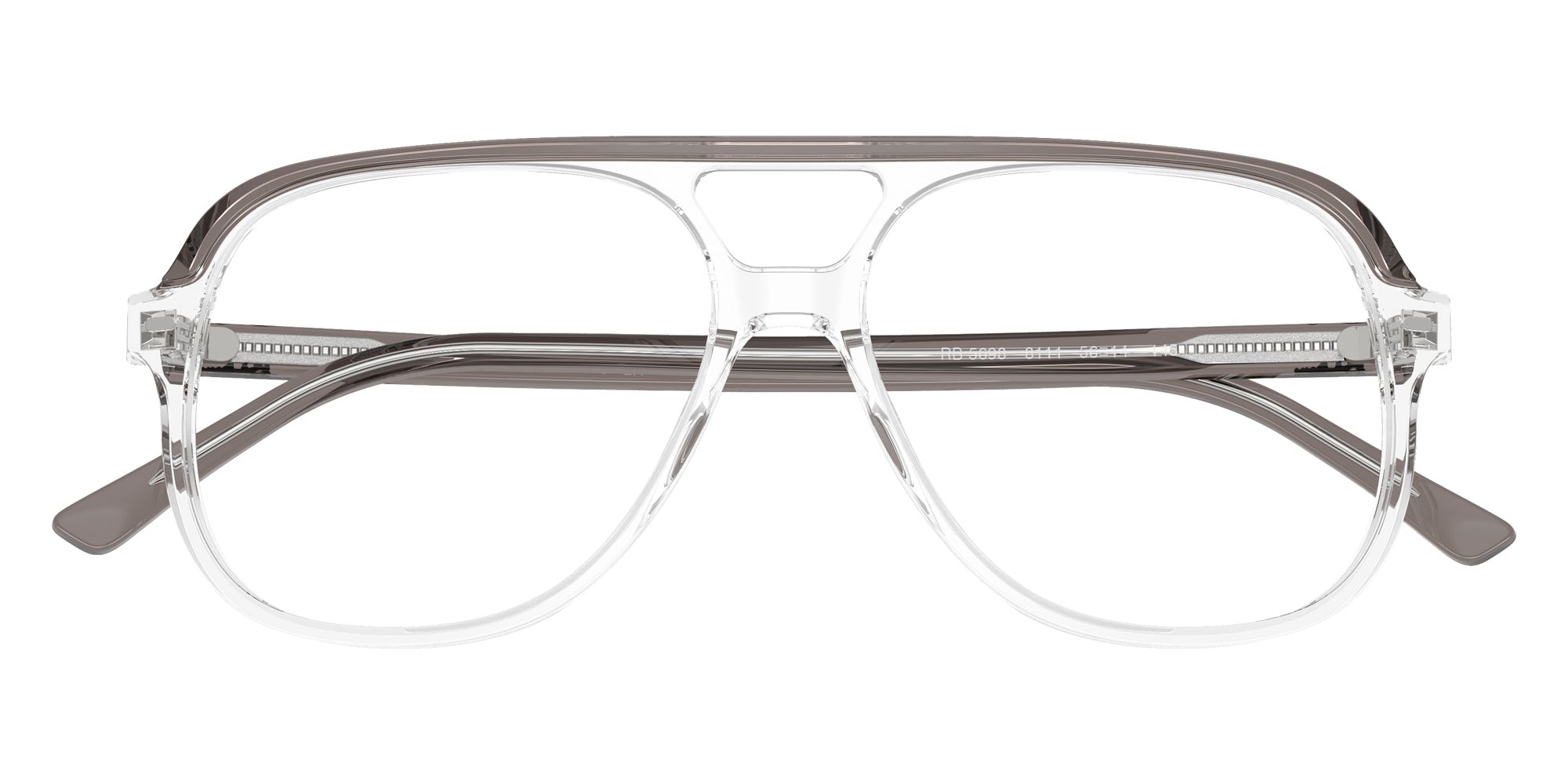 Ray-Ban® RX5698 RX5698 8111 56 Eyeglasses - Gray Transparent