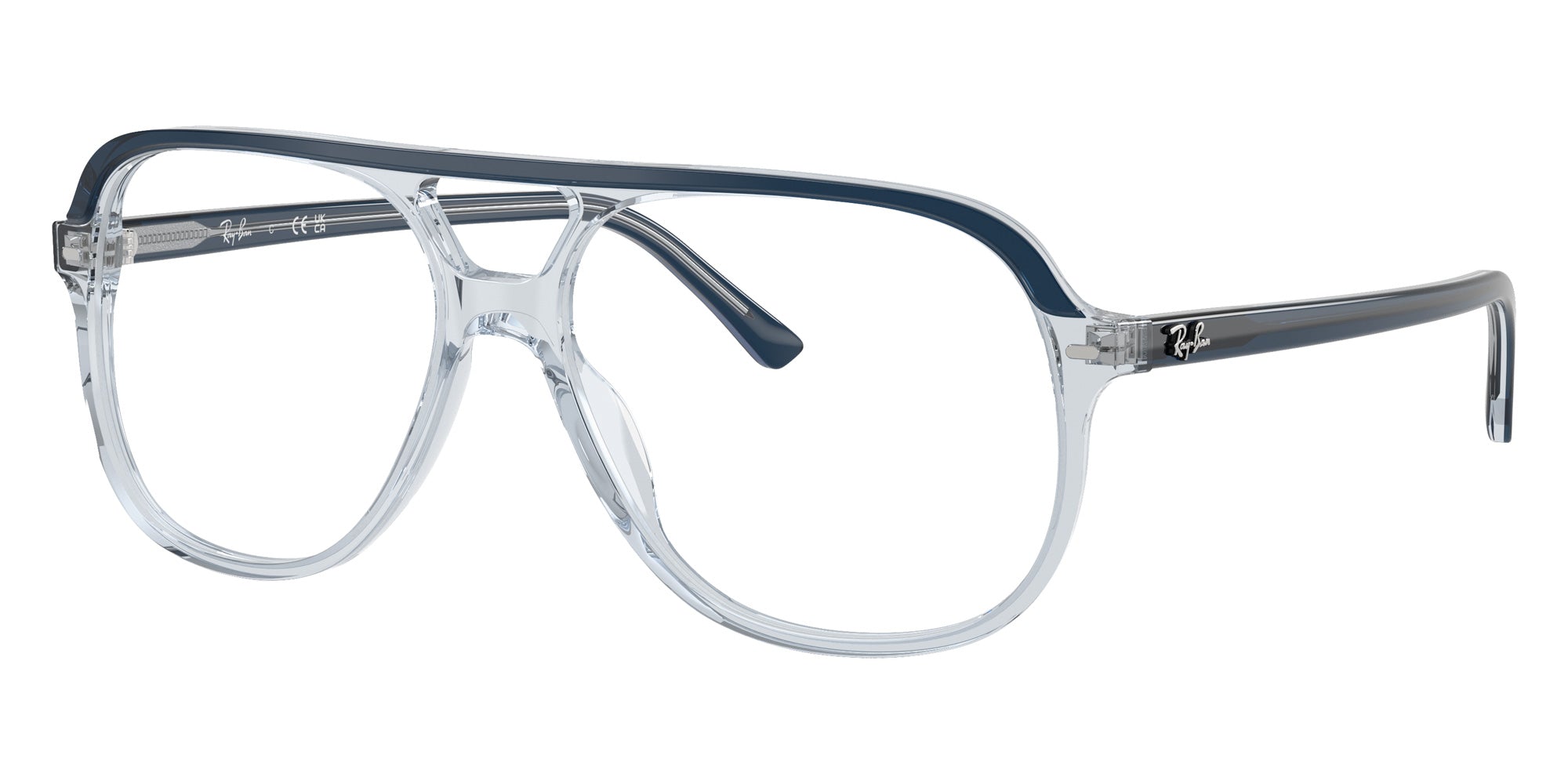 Ray-Ban® RX5698 RX5698 8324 56 Eyeglasses - Blue Transparent