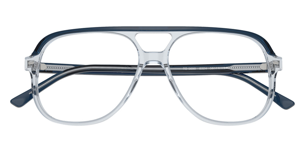 Ray-Ban® RX5698 RX5698 8324 56 Eyeglasses - Blue Transparent