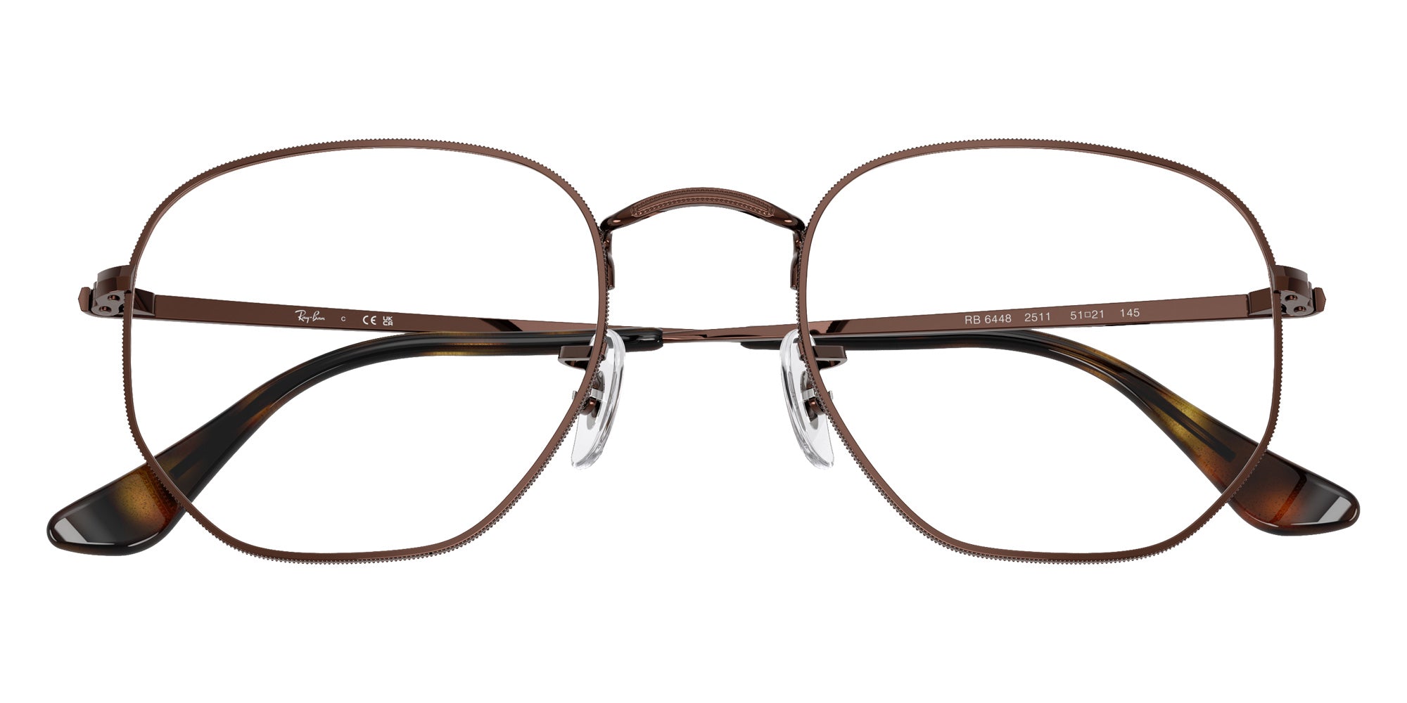 Ray-Ban® RX6448 RX6448 2511 54 Eyeglasses - Brown