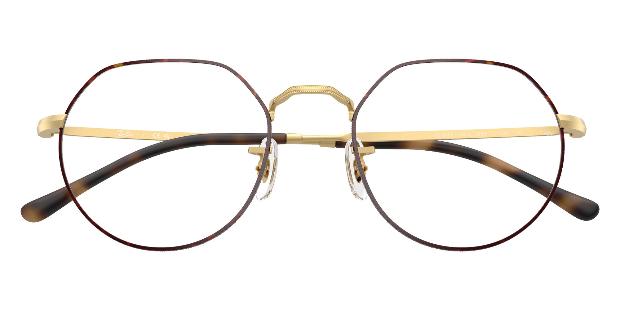 Ray-Ban® RX6465 RX6465 3188 51 Eyeglasses - Matte Arista Gold