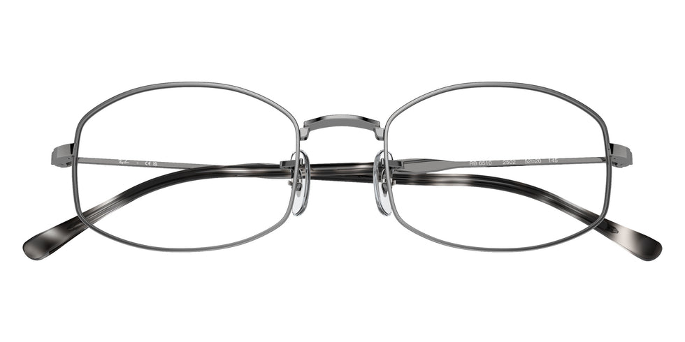 Ray-Ban® RX6510 RX6510 2502 52 Eyeglasses - Gunmetal