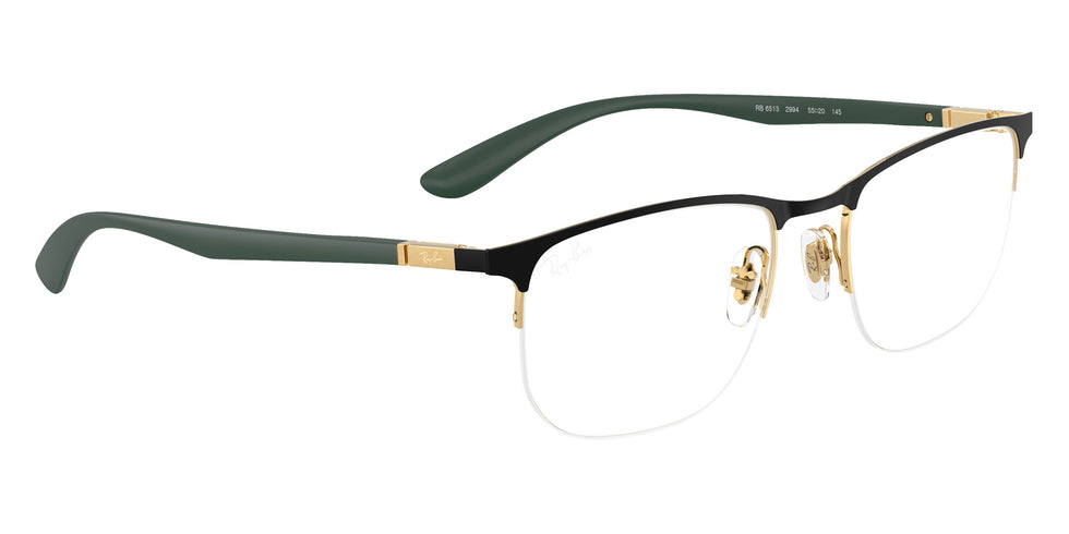 Ray-Ban® RX6513 RX6513 2994 55 Eyeglasses - Sand Green