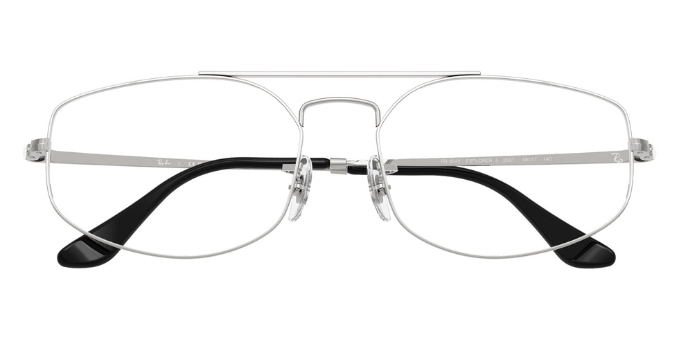 Ray-Ban® RX6545 RX6545 2501 58 Eyeglasses - Silver