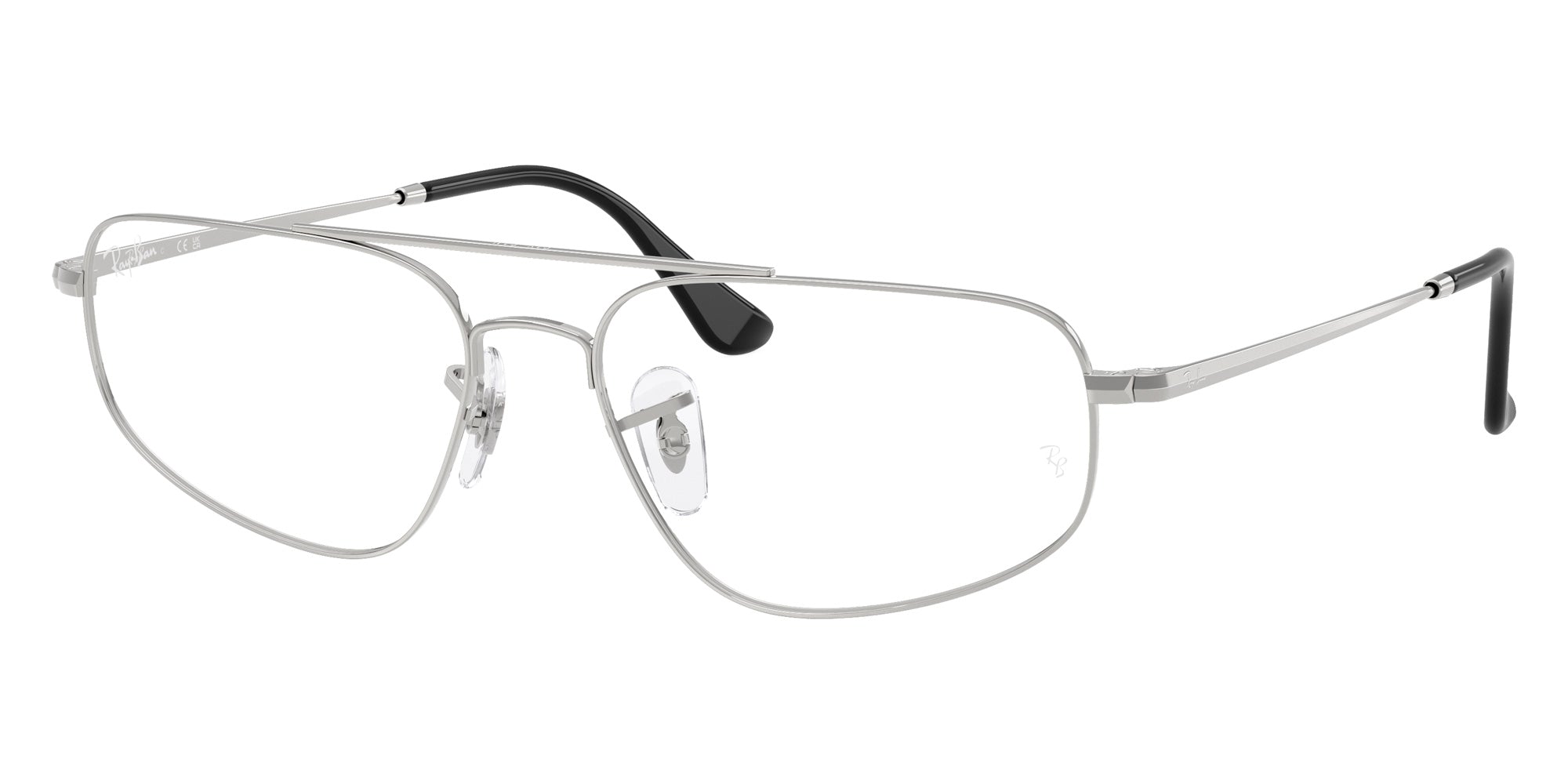 Ray-Ban® RX6550 RX6550 2501 56 Eyeglasses - Silver