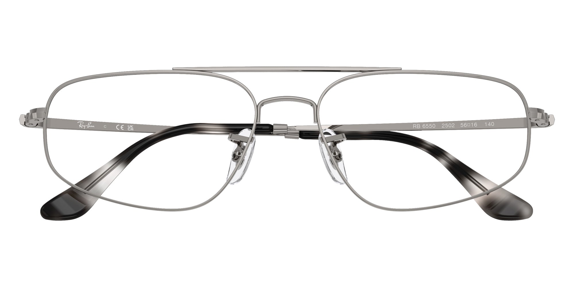 Ray-Ban® RX6550 RX6550 2502 54 Eyeglasses - Gunmetal