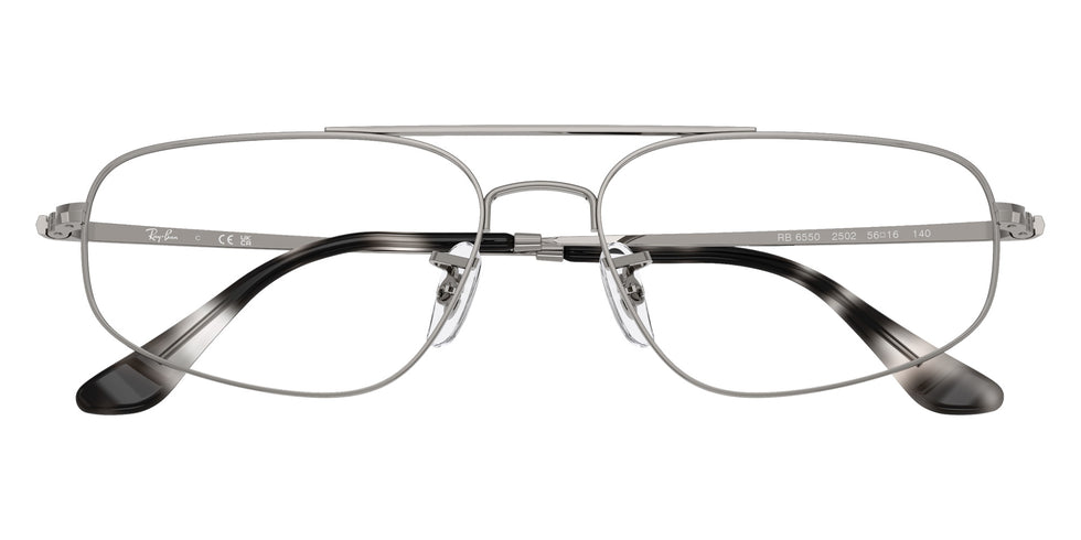 Ray-Ban® RX6550 RX6550 2502 54 Eyeglasses - Gunmetal