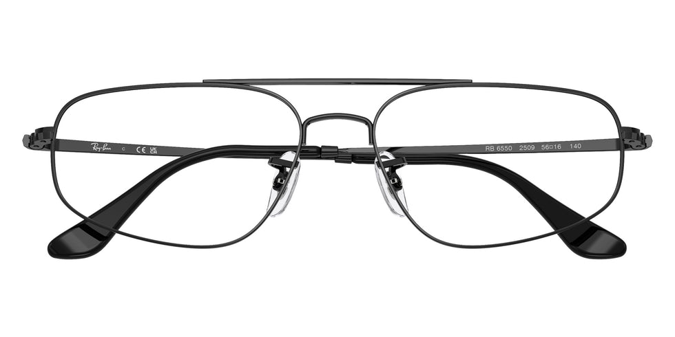 Ray-Ban® RX6550 RX6550 2509 56 Eyeglasses - Black