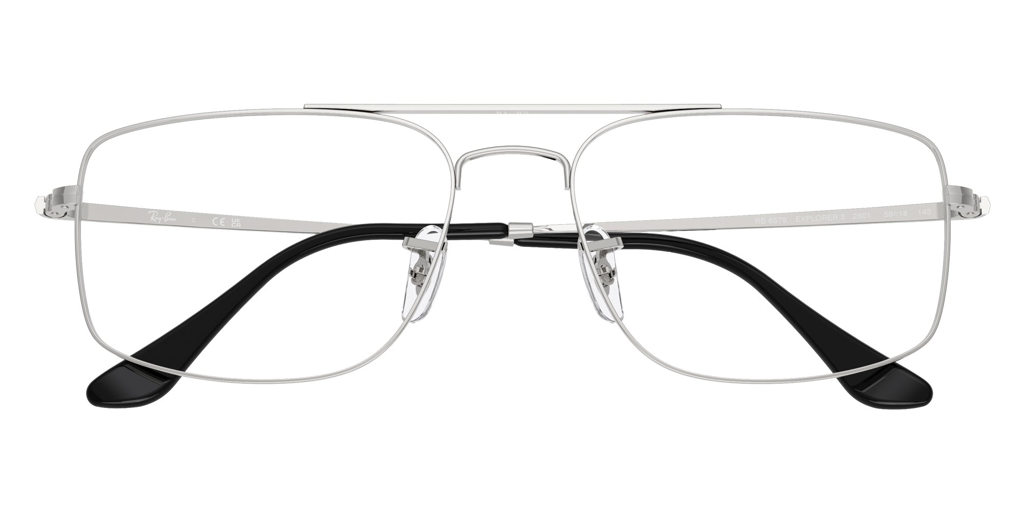 Ray-Ban® RX6579 RX6579 2501 58 Eyeglasses - Silver