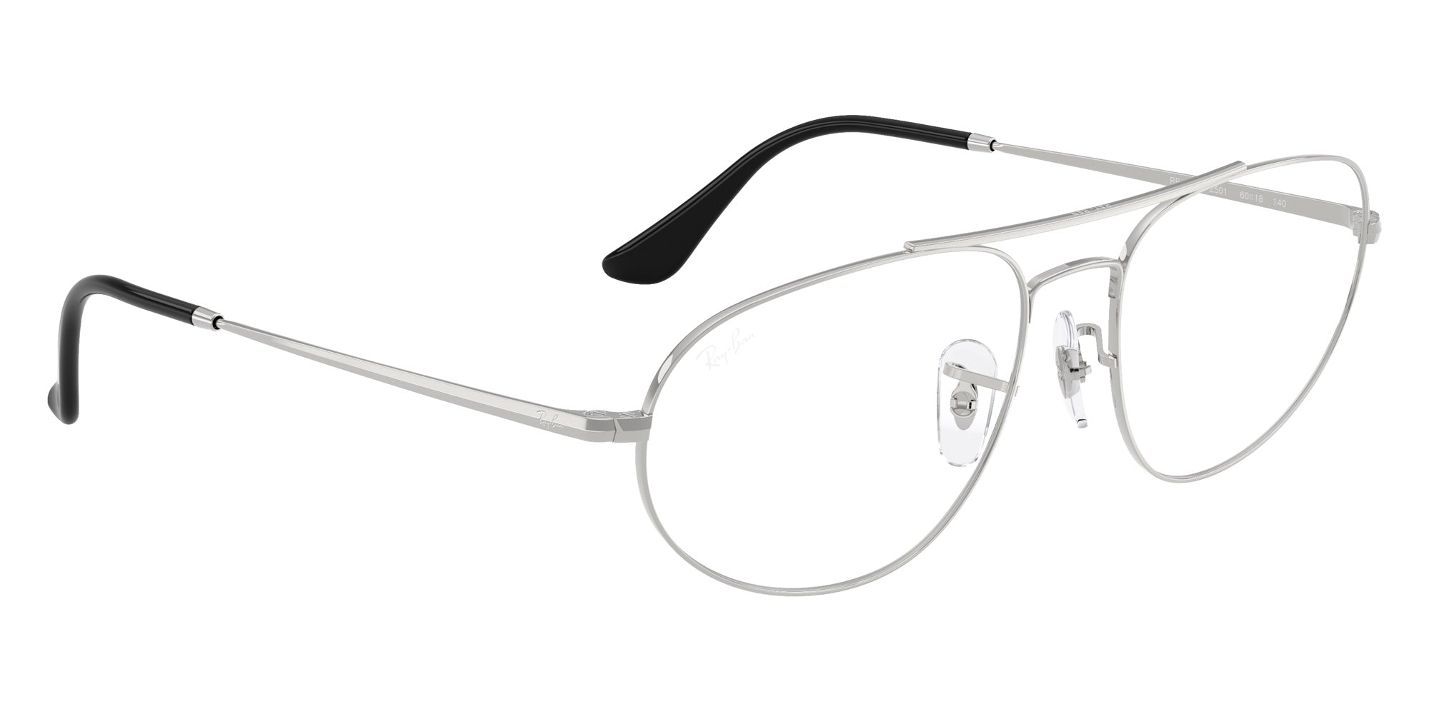 Ray-Ban® RX6645 RX6645 2501 60 Eyeglasses - Silver