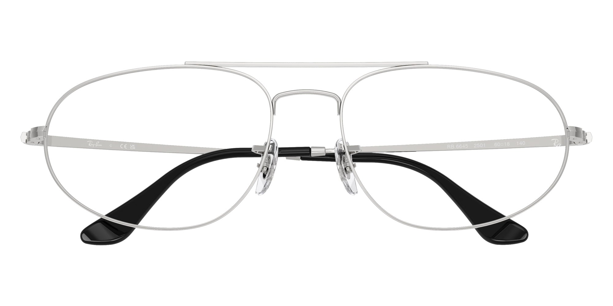 Ray-Ban® RX6645 RX6645 2501 60 Eyeglasses - Silver