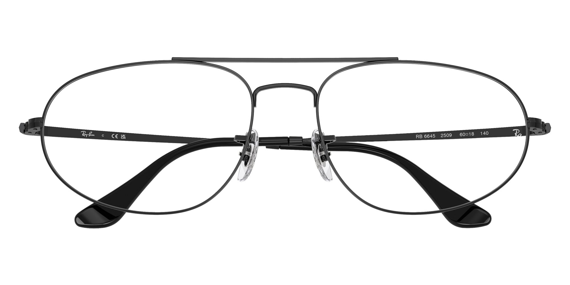 Ray-Ban® RX6645 RX6645 2509 60 Eyeglasses - Black