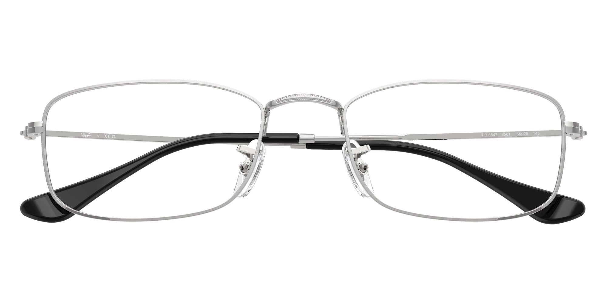 Ray-Ban® RX6647 RX6647 2501 55 Eyeglasses - Silver