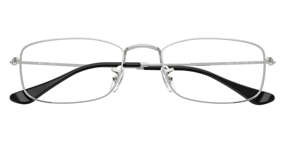 Ray-Ban® RX6647 RX6647 2501 55 Eyeglasses - Silver
