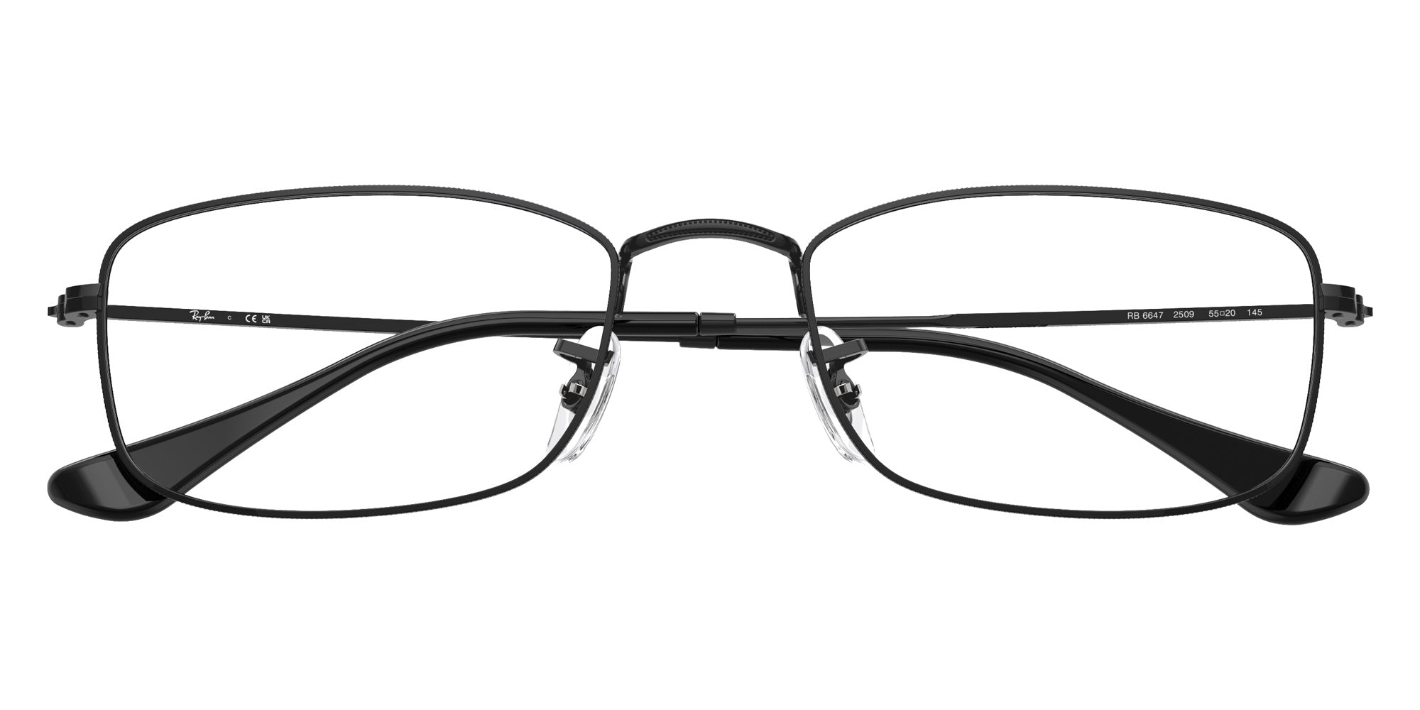 Ray-Ban® RX6647 RX6647 2509 55 Eyeglasses - Black